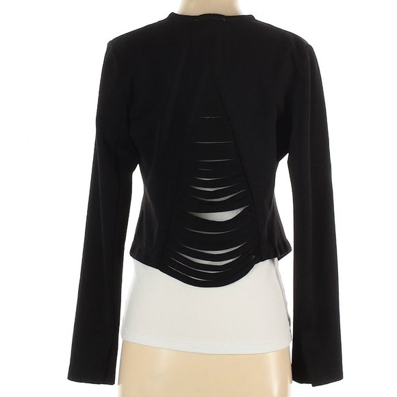Romeo and Juliet Couture Solid Black Blazer - Picture 1 of 2